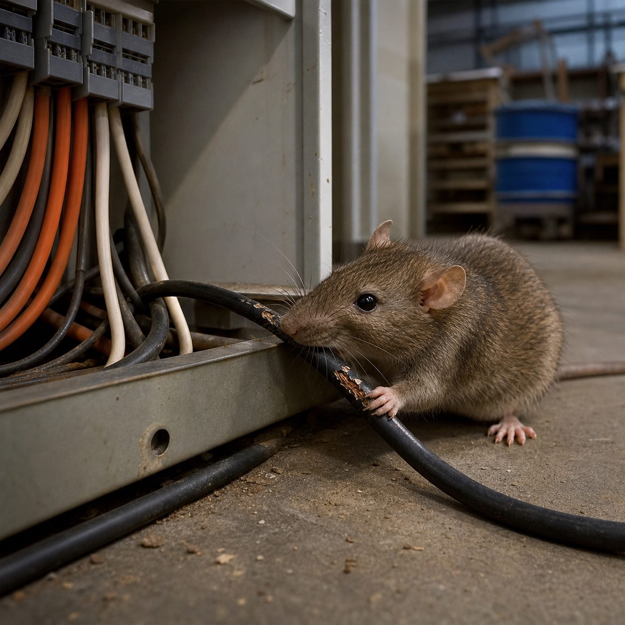 Tiere können ungeschützte Leitungen über Nacht zerstören